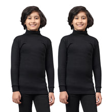 T.T. Boys & Girls |Slim Fit| Cotton Fleece |Full Sleeves|High Neck|Trendy Winter Wear|Dyed Top Pack Of 2-Black