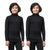 T.T. Boys & Girls |Slim Fit| Cotton Fleece |Full Sleeves|High Neck|Trendy Winter Wear|Dyed Top Pack Of 2-Black