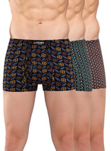 T.T. Men Desire Super Combed Cotton Printed Snug Fit Mini Trunks For Men Pack Of 3 Green::Brown::Navy