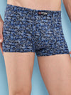 T.T. Men Desire Super Combed Cotton Printed Snug Fit Mini Trunks For Men Pack Of 3 Black::Brown::Sky Blue