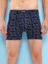 T.T. Men Desire Super Combed Cotton Printed Snug Fit Long Trunks For Men Pack Of 3 Grey::D.Brown::Navy