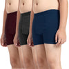 T.T. Boys |Regular Fit|Breathable & Soft Innerwear|Front Open Kids Trunks| Pure Cotton |Jazz Fine Long Inner Elastic Trunks|Boys Trunks Pack Of 3-Grey::Indigo::Maroon