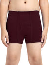 T.T. Boys |Regular Fit|Breathable & Soft Innerwear|Front Open Kids Trunks| Pure Cotton |Jazz Fine Long Inner Elastic Trunks|Boys Trunks Pack Of 3-Black::Maroon::Navy