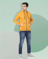 HiFlyers Men|Hooded Sweatshirt|Regular Fit|Cotton Blend Fleece|Full Zipper Winter Hoodie With Side Pockets|Full Sleeve Casual Wear|Yellow