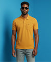 Hiflyers Men'S|Cotton Blend Pique Polo T-Shirt With Chest Pocket|Regular Fit Half Sleeve|Comfortable Smart Casual Wear||Yellow