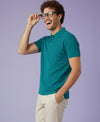 Hiflyers Men'S|Cotton Blend Pique Polo T-Shirt With Chest Pocket|Regular Fit Half Sleeve|Comfortable Smart Casual Wear||Royalgreen