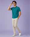 Hiflyers Men'S|Cotton Blend Pique Polo T-Shirt With Chest Pocket|Regular Fit Half Sleeve|Comfortable Smart Casual Wear||Royalgreen