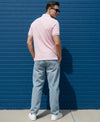 Hiflyers Men'S|Cotton Blend Pique Polo T-Shirt With Chest Pocket|Regular Fit Half Sleeve|Comfortable Smart Casual Wear||Pink