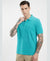 Hiflyers Men'S|Cotton Blend Pique Polo T-Shirt With Chest Pocket|Regular Fit Half Sleeve|Comfortable Smart Casual Wear||Aqua
