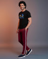 T.T. Men’s Printed Cotton Blend | Graphic Round Neck T-Shirt & Slim Fit Track Pants | Casual Co-ord Set for Men
