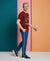 T.T. Men’s Printed Cotton Blend | Graphic Round Neck T-Shirt & Slim Fit Track Pants | Casual Co-ord Set for Men