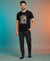 T.T. Men’s Printed Cotton Blend | Graphic Round Neck T-Shirt & Slim Fit Track Pants | Casual Co-ord Set for Men