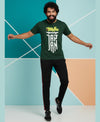 T.T. Men’s Printed Cotton Blend | Graphic Round Neck T-Shirt & Slim Fit Track Pants | Casual Co-ord Set for Men