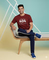 T.T. Men’s Printed Cotton Blend | Graphic Round Neck T-Shirt & Slim Fit Track Pants | Casual Co-ord Set for Men