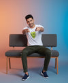 T.T. Men’s Printed Cotton Blend | Graphic Round Neck T-Shirt & Slim Fit Track Pants | Casual Co-ord Set for Men