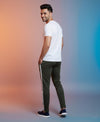 T.T. Men’s Printed Cotton Blend | Graphic Round Neck T-Shirt & Slim Fit Track Pants | Casual Co-ord Set for Men