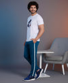 T.T. Men’s Printed Cotton Blend | Graphic Round Neck T-Shirt & Slim Fit Track Pants | Casual Co-ord Set for Men