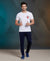 T.T. Men’s Printed Cotton Blend | Graphic Round Neck T-Shirt & Slim Fit Track Pants | Casual Co-ord Set for Men