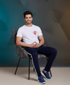 T.T. Men’s Printed Cotton Blend | Graphic Round Neck T-Shirt & Slim Fit Track Pants | Casual Co-ord Set for Men