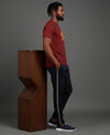 T.T. Men’s Printed Cotton Blend | Graphic Round Neck T-Shirt & Slim Fit Track Pants | Casual Co-ord Set for Men