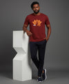 T.T. Men’s Printed Cotton Blend | Graphic Round Neck T-Shirt & Slim Fit Track Pants | Casual Co-ord Set for Men