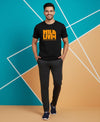 T.T. Men’s Printed Cotton Blend | Graphic Round Neck T-Shirt & Slim Fit Track Pants | Casual Co-ord Set for Men