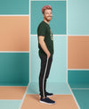 T.T. Men’s Printed Cotton Blend | Graphic Round Neck T-Shirt & Slim Fit Track Pants | Casual Co-ord Set for Men
