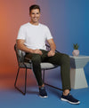 T.T. Men’s Cotton Blend | Solid Round Neck T-Shirt & Slim Fit Track Pants | Comfortable Casual Wear Co-ord Set for Men