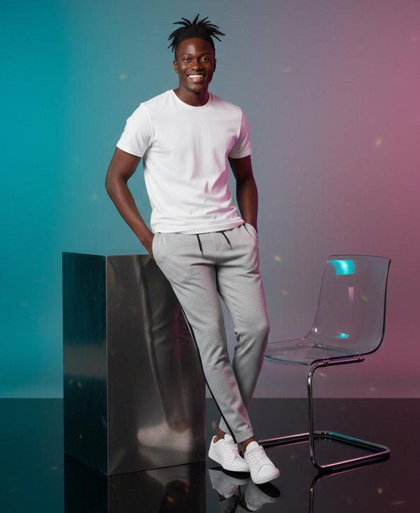 T.T. Men’s Cotton Blend | Solid Round Neck T-Shirt & Slim Fit Track Pants | Comfortable Casual Wear Co-ord Set for Men