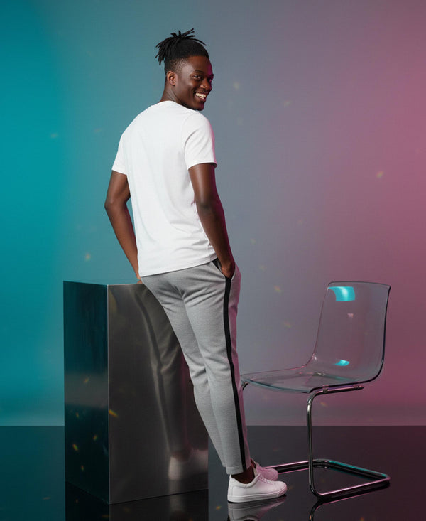 T.T. Men’s Cotton Blend | Solid Round Neck T-Shirt & Slim Fit Track Pants | Comfortable Casual Wear Co-ord Set for Men