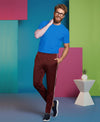 T.T. Men’s Cotton Blend | Solid Round Neck T-Shirt & Slim Fit Track Pants | Comfortable Casual Wear Co-ord Set for Men