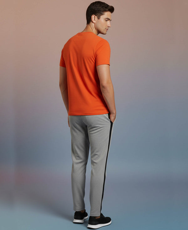 T.T. Men’s Cotton Blend | Solid Round Neck T-Shirt & Slim Fit Track Pants | Comfortable Casual Wear Co-ord Set for Men