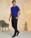 T.T. Men’s Cotton Blend | Solid Round Neck T-Shirt & Slim Fit Track Pants | Comfortable Casual Wear Co-ord Set for Men