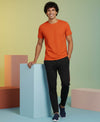T.T. Men’s Cotton Blend | Solid Round Neck T-Shirt & Slim Fit Track Pants | Comfortable Casual Wear Co-ord Set for Men