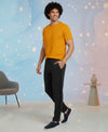T.T. Men’s Cotton Blend | Solid Round Neck T-Shirt & Slim Fit Track Pants | Comfortable Casual Wear Co-ord Set for Men