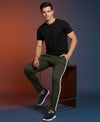 T.T. Men’s Cotton Blend | Solid Round Neck T-Shirt & Slim Fit Track Pants | Comfortable Casual Wear Co-ord Set for Men