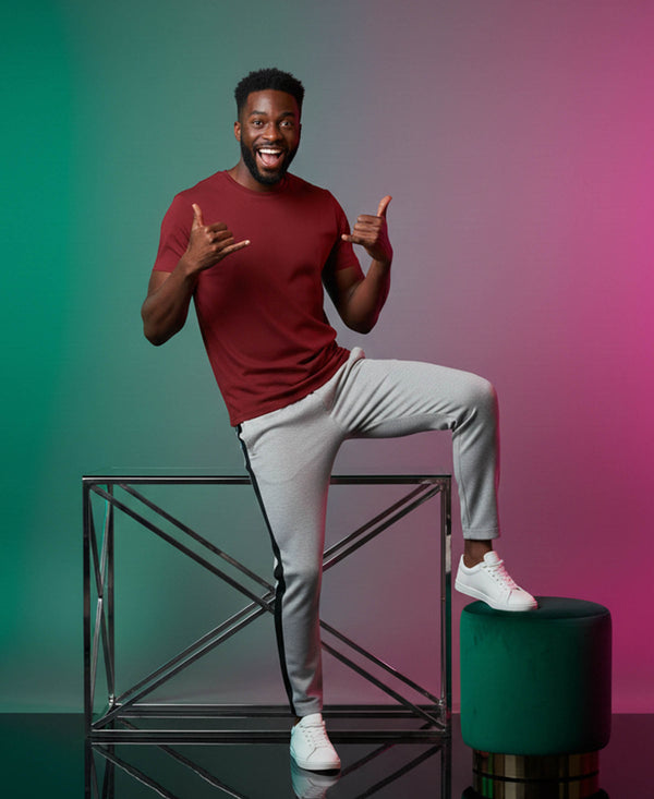 T.T. Men’s Cotton Blend | Solid Round Neck T-Shirt & Slim Fit Track Pants | Comfortable Casual Wear Co-ord Set for Men