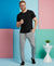T.T. Men’s Cotton Blend | Solid Round Neck T-Shirt & Slim Fit Track Pants | Comfortable Casual Wear Co-ord Set for Men