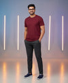 T.T. Men’s Cotton Blend | Solid Round Neck T-Shirt & Slim Fit Track Pants | Comfortable Casual Wear Co-ord Set for Men