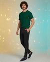 T.T. Men’s Cotton Blend | Solid Round Neck T-Shirt & Slim Fit Track Pants | Comfortable Casual Wear Co-ord Set for Men