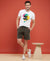 T.T. Men’s Cotton Blend | Printed Round Neck T-Shirt & Regular Fit Shorts | Casual Co-ord Set for Men