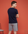 T.T. Men’s Cotton Blend | Printed Round Neck T-Shirt & Regular Fit Shorts | Casual Co-ord Set for Men