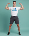 T.T. Men’s Cotton Blend | Printed Round Neck T-Shirt & Regular Fit Shorts | Casual Co-ord Set for Men