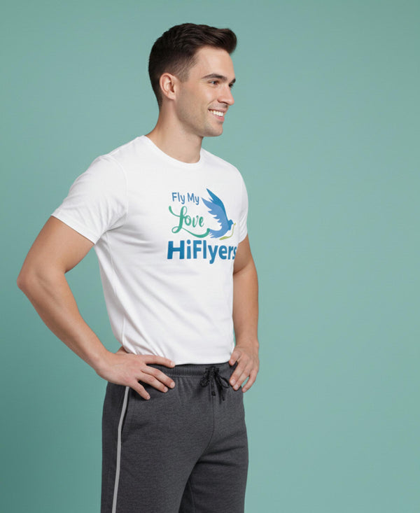 T.T. Men’s Cotton Blend | Printed Round Neck T-Shirt & Regular Fit Shorts | Casual Co-ord Set for Men