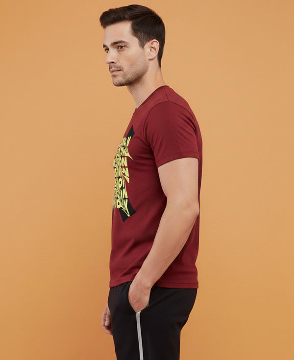 T.T. Men’s Cotton Blend | Printed Round Neck T-Shirt & Regular Fit Shorts | Casual Co-ord Set for Men