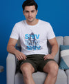 T.T. Men’s Cotton Blend | Printed Round Neck T-Shirt & Regular Fit Shorts | Casual Co-ord Set for Men