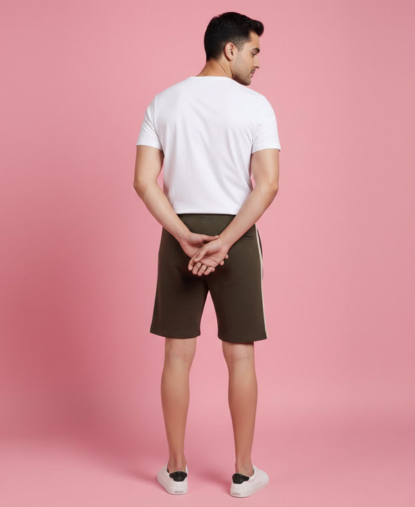 T.T. Men’s Cotton Blend | Printed Round Neck T-Shirt & Regular Fit Shorts | Casual Co-ord Set for Men