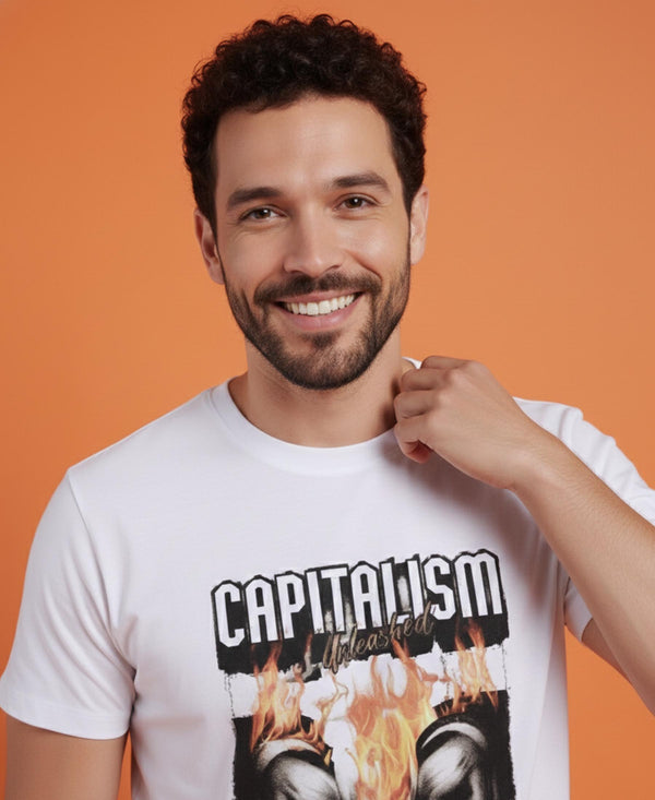 T.T. Men’s Cotton Blend | Printed Round Neck T-Shirt & Regular Fit Shorts | Casual Co-ord Set for Men