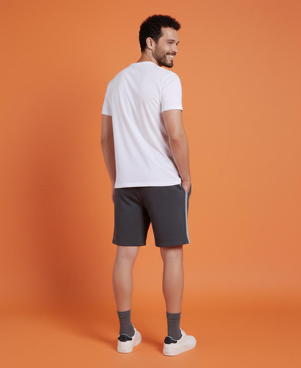 T.T. Men’s Cotton Blend | Printed Round Neck T-Shirt & Regular Fit Shorts | Casual Co-ord Set for Men