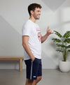 T.T. Men’s Cotton Blend | Printed Round Neck T-Shirt & Regular Fit Shorts | Casual Co-ord Set for Men